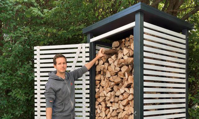 Günstig und einfach: Bauanleitung für ein selbstgebautes Holzlager Günstig und einfach: Bauanleitung für ein selbstgebautes Holzlager
