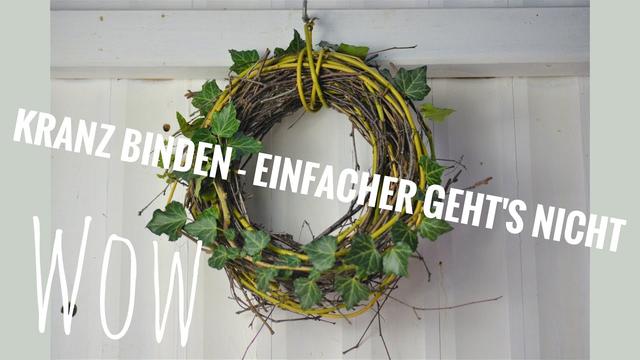 Trendige Wandkränze mit Naturmaterialien selber machen