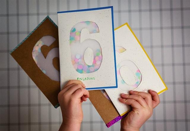 Konfetti-Einladungskarten: Bunte und fröhliche Idee für den Kindergeburtstag Konfetti-Einladungskarten: Bunte und fröhliche Idee für den Kindergeburtstag
