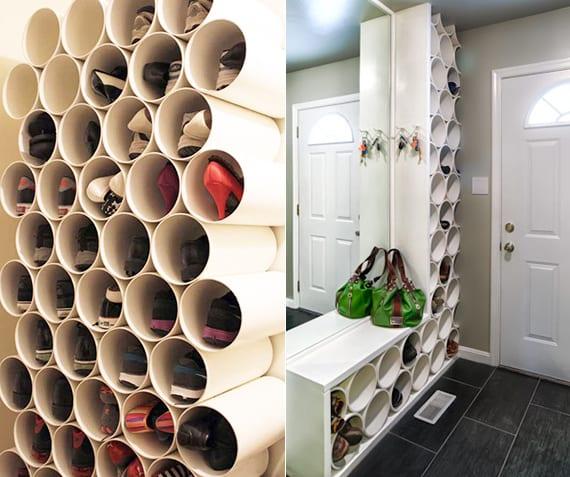 Platzsparende Lösungen: DIY Möbel für die optimale Schuhaufbewahrung