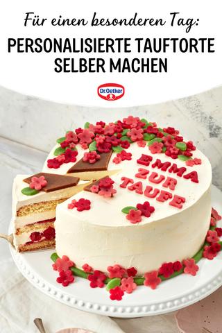 Festliche Tauftorten zum Selbermachen: Inspiration aus der Dr. Oetker Versuchsküche Festliche Tauftorten zum Selbermachen: Inspiration aus der Dr. Oetker Versuchsküche