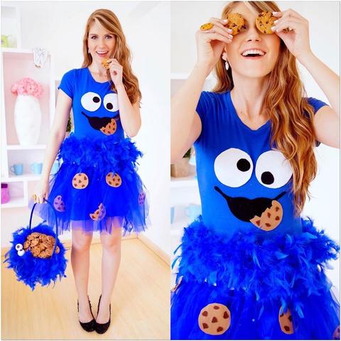 Blau, lecker und selbstgemacht: Das ultimative Krümelmonster-Kostüm