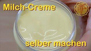 Köstliche Creme aus Milch selbst herstellen Köstliche Creme aus Milch selbst herstellen