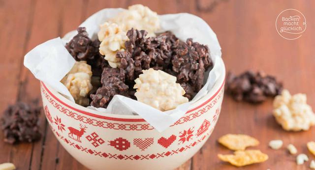 Kreative Variationen: Selbstgemachte Schokocrossies mit verschiedenen Schokoladensorten. Kreative Variationen: Selbstgemachte Schokocrossies mit verschiedenen Schokoladensorten.