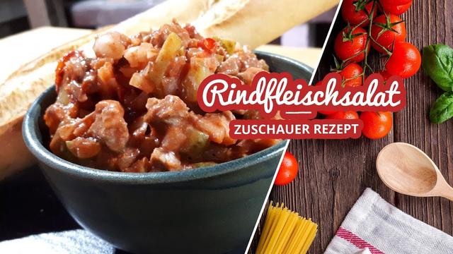 Frischer Rindfleischsalat aus eigener Herstellung Frischer Rindfleischsalat aus eigener Herstellung
