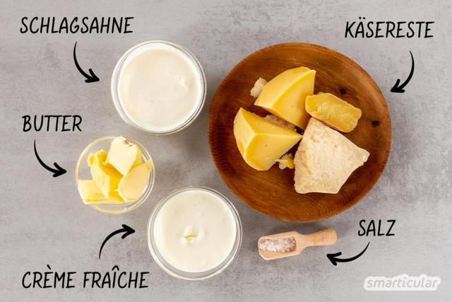 Schnell und einfach: Schmelzkäse zu Hause herstellen Schnell und einfach: Schmelzkäse zu Hause herstellen