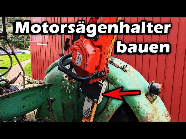 Praktische Lösung: Motorsägenhalter eigenhändig zusammenbauen Praktische Lösung: Motorsägenhalter eigenhändig zusammenbauen