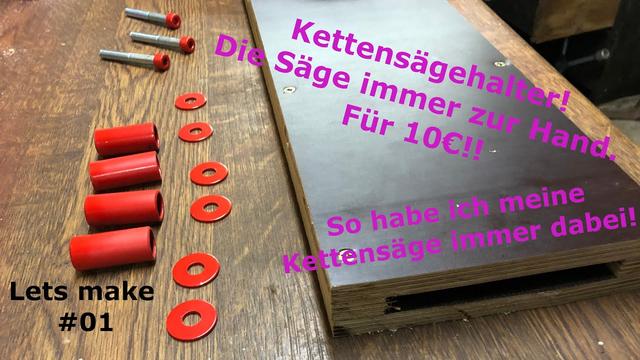 DIY-Idee: Eigenen Motorsägenhalter bauen - So haben Sie Ihre Säge immer griffbereit DIY-Idee: Eigenen Motorsägenhalter bauen - So haben Sie Ihre Säge immer griffbereit