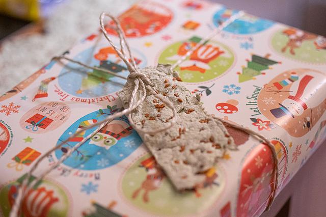 Kreative DIY-Idee: Herzförmiges Samenpapier zum Verzieren von Geschenken