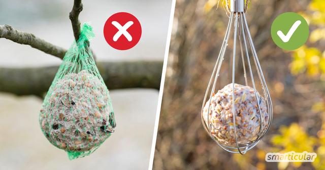 Natürliche Futterstationen: Meisenknödelhalter aus Ästen basteln Natürliche Futterstationen: Meisenknödelhalter aus Ästen basteln