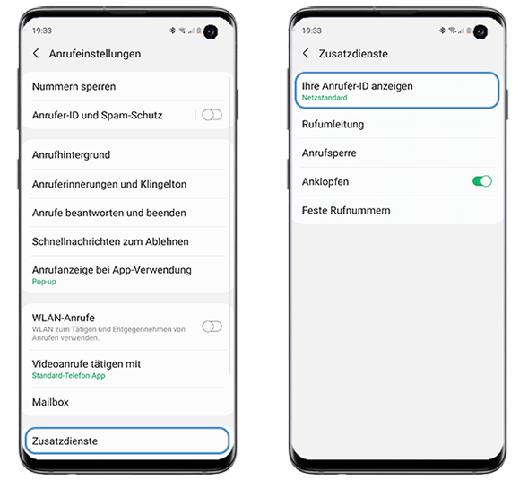 Wie kann ich die Rufnummer meines Android-Smartphones nur für bestimmte Kontakte wieder anzeigen lassen? Wie kann ich die Rufnummer meines Android-Smartphones nur für bestimmte Kontakte wieder anzeigen lassen?