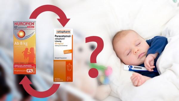Empfehlungen zur zeitlichen Abständen zwischen Paracetamol und Ibuprofen