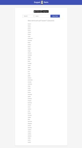 Reimemaschine aktivieren: Worte, die zu 