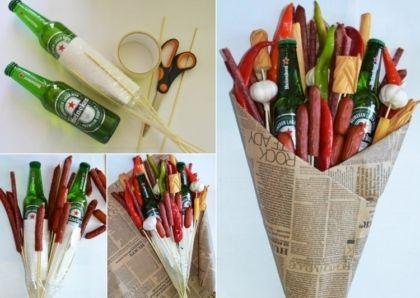 Der Wurststrauß für Männer: Originelle Geschenkidee zum Selbermachen Der Wurststrauß für Männer: Originelle Geschenkidee zum Selbermachen