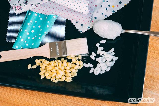 Vegan und plastikfrei: So gelingt die Herstellung von pflanzlichen Wachstüchern Vegan und plastikfrei: So gelingt die Herstellung von pflanzlichen Wachstüchern