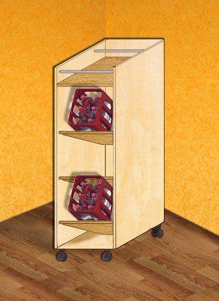 Praktisches Möbelstück für kleine Wohnungen: Bauanleitung für ein Getränkekistenregal Praktisches Möbelstück für kleine Wohnungen: Bauanleitung für ein Getränkekistenregal