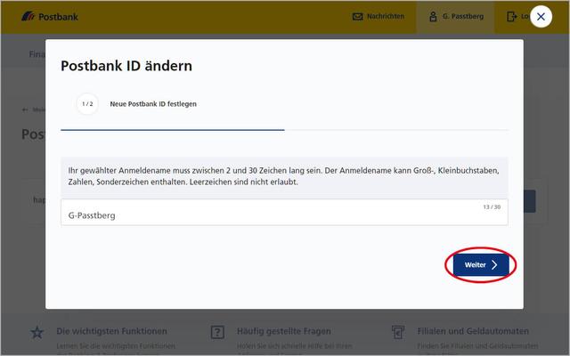 Was ist eine Postbank ID und wie ändere ich sie online?