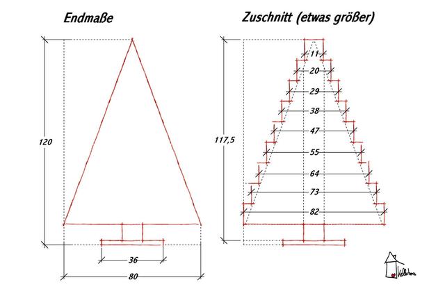 Anleitung: Weihnachtsbaum aus Holz selber bauen Anleitung: Weihnachtsbaum aus Holz selber bauen