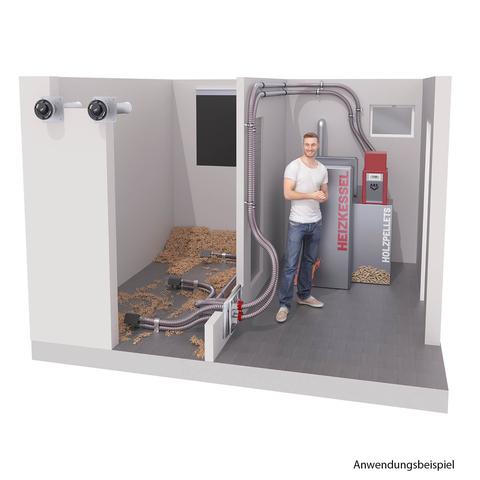 Günstiges Zubehör für den Selbstbau eines Pelletsilos