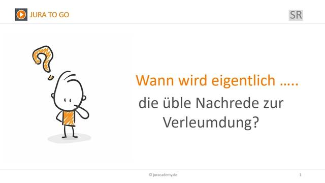 3. Unterschied zwischen übler Nachrede, Verleumdung und Beleidigung 3. Unterschied zwischen übler Nachrede, Verleumdung und Beleidigung