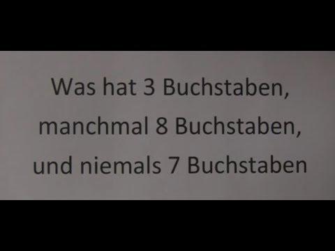 Herausforderndes Rätsel: Drei Buchstaben, ab und zu acht und durchwegs fünf Herausforderndes Rätsel: Drei Buchstaben, ab und zu acht und durchwegs fünf