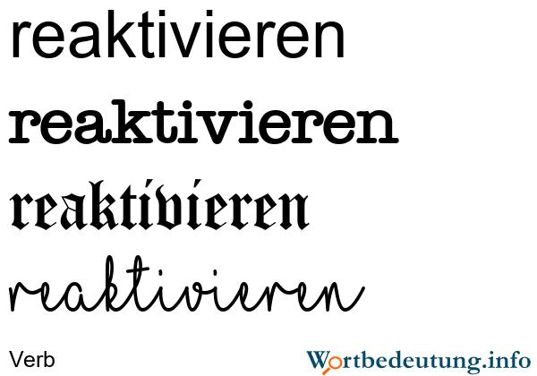 Reaktivieren: Definition, Bedeutung und praktische Anwendungsfälle Reaktivieren: Definition, Bedeutung und praktische Anwendungsfälle