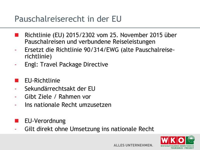 Unterschied zwischen Pauschalreisen und verbundenen Reiseleistungen Unterschied zwischen Pauschalreisen und verbundenen Reiseleistungen