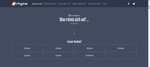 Reimmaschine: Entdecke passende Wörter, die sich auf Reimmaschine: Entdecke passende Wörter, die sich auf