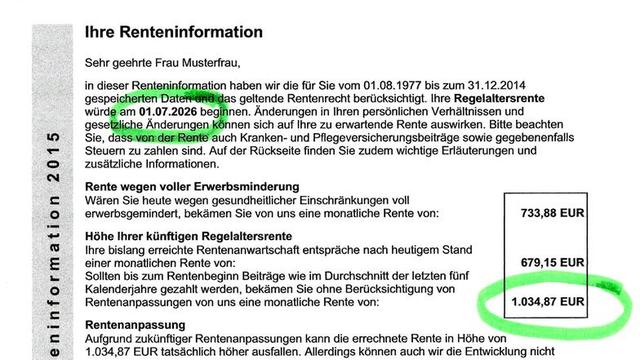 Rentenabzüge: Was bleibt von 800 Euro brutto übrig?