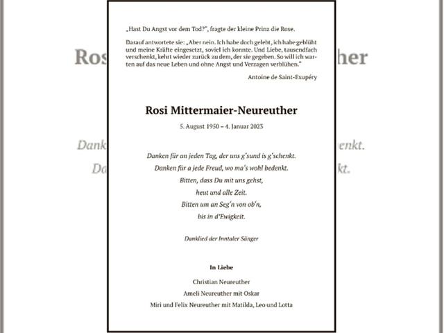 Wann wird Rosi Mittermaier beerdigt? Alle Informationen zum Abschied von der Sportikone Wann wird Rosi Mittermaier beerdigt? Alle Informationen zum Abschied von der Sportikone