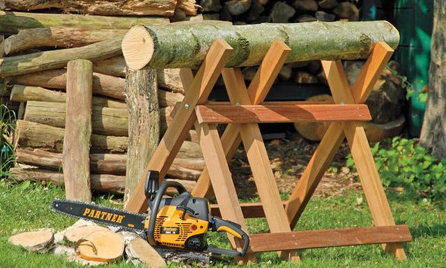 Bauanleitung für einen klappbaren Sägebock aus Holz Bauanleitung für einen klappbaren Sägebock aus Holz