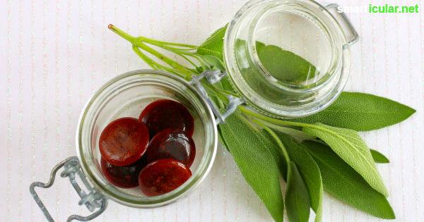 Kräuter-Honig-Bonbons mit Salbei selber machen: Natürliche Hilfe bei Halsschmerzen und Husten Kräuter-Honig-Bonbons mit Salbei selber machen: Natürliche Hilfe bei Halsschmerzen und Husten