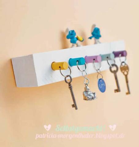 DIY Schlüsselbrett: Schöne Ideen, um Ordnung zu schaffen DIY Schlüsselbrett: Schöne Ideen, um Ordnung zu schaffen