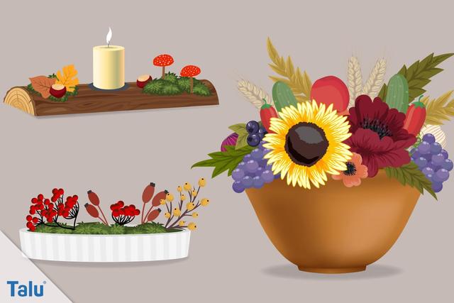 Prächtige Blumenarrangements für den Herbst: Anleitung zum Selbermachen Prächtige Blumenarrangements für den Herbst: Anleitung zum Selbermachen