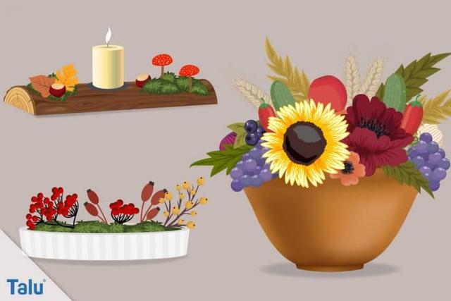 DIY-Herbstgestecke: Anleitungen für zauberhafte Dekorationen DIY-Herbstgestecke: Anleitungen für zauberhafte Dekorationen