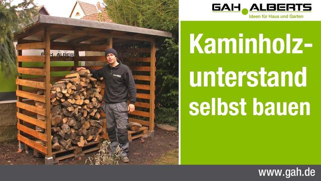 Mit dieser Anleitung gelingt Ihnen der Bau eines Kaminholzunterstands in nur 6 Schritten