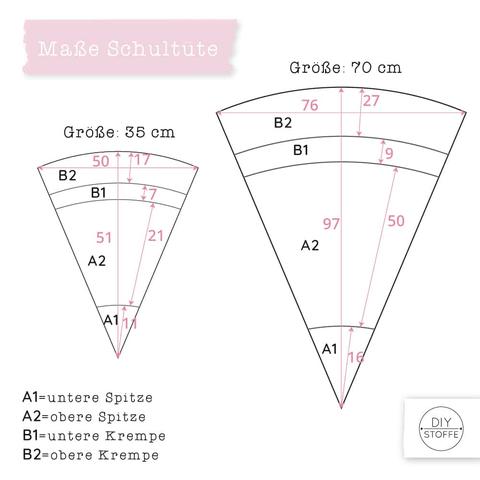 Schultüte selber machen: Kostenlose Schnittmuster und Ideen zum Nähen Schultüte selber machen: Kostenlose Schnittmuster und Ideen zum Nähen