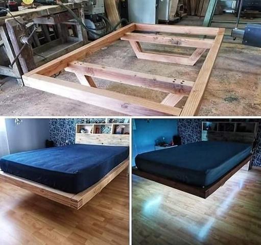 Anleitung: Schwebendes Bett aus Massivholz selber bauen Anleitung: Schwebendes Bett aus Massivholz selber bauen