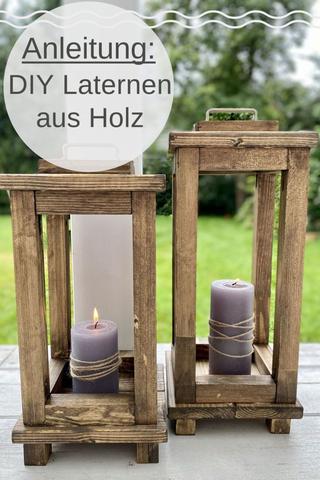 Holz Gartendeko selber machen: Lampen, Laternen und Figuren aus Holz Holz Gartendeko selber machen: Lampen, Laternen und Figuren aus Holz