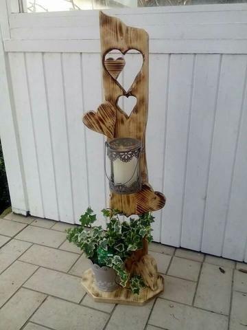 Gemütliche Atmosphäre im Garten: Holz Gartendeko zum selber machen Gemütliche Atmosphäre im Garten: Holz Gartendeko zum selber machen