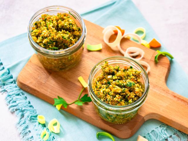 Vielfältige Variationen: Gemüsebrühe Paste nach Belieben zusammenstellen