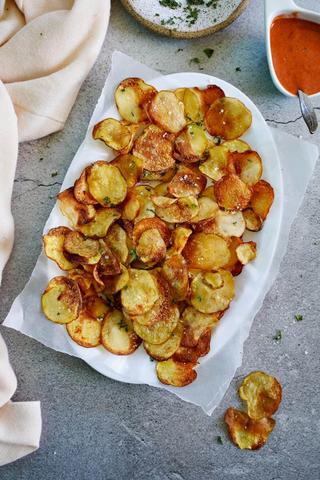 Alternative Dip-Ideen für selbstgemachte Kartoffelchips Alternative Dip-Ideen für selbstgemachte Kartoffelchips