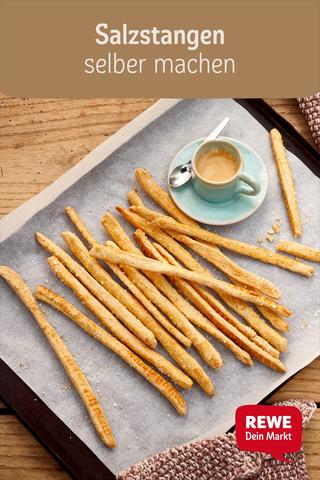 Salzstangen selbst gemacht: Mit Kräutersalz oder anderen Gewürzen Salzstangen selbst gemacht: Mit Kräutersalz oder anderen Gewürzen