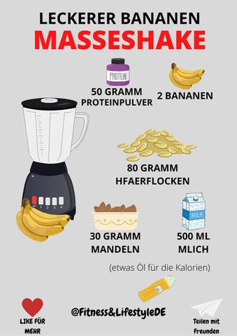 Gesunde Shake-Ideen für eine Gewichtszunahme zum Selbermachen Gesunde Shake-Ideen für eine Gewichtszunahme zum Selbermachen