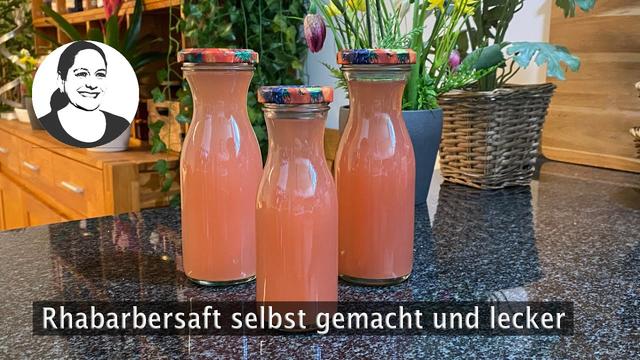 Natürlich und erfrischend: Selbstgemachter Rhabarbersaft für heiße Tage Natürlich und erfrischend: Selbstgemachter Rhabarbersaft für heiße Tage
