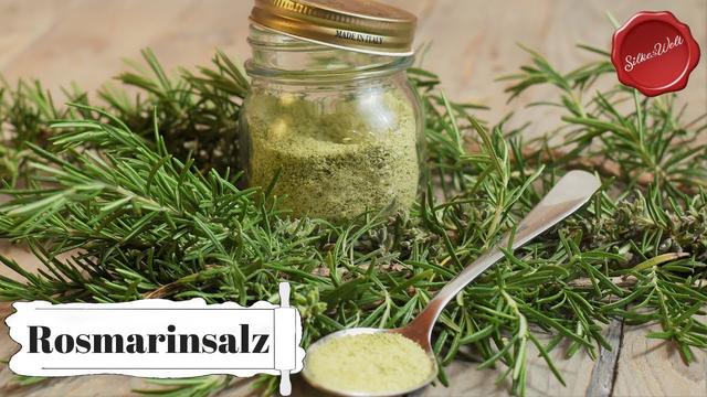 Kräuter aus dem Garten verwerten: Leckeres Rosmarinsalz selber machen Kräuter aus dem Garten verwerten: Leckeres Rosmarinsalz selber machen