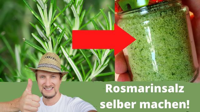 Selbstgemachtes Rosmarinsalz: Eine einfache Anleitung Selbstgemachtes Rosmarinsalz: Eine einfache Anleitung