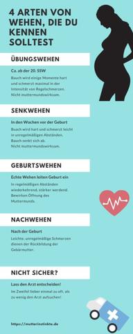 Zu welchem Zeitpunkt starten die Senkwehen in der Schwangerschaft?