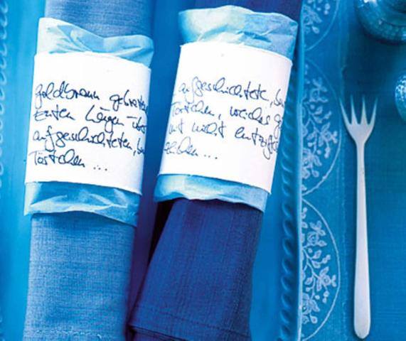 Persönliche Note auf dem gedeckten Tisch: Serviettenringe selber machen und individualisieren Persönliche Note auf dem gedeckten Tisch: Serviettenringe selber machen und individualisieren