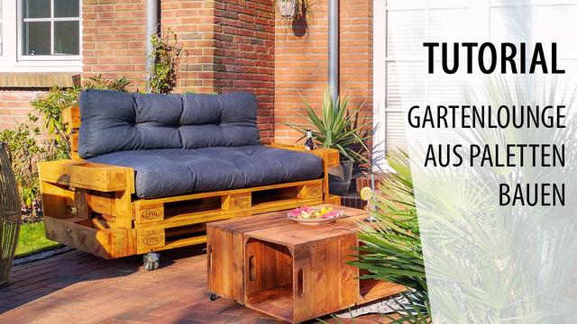 DIY-Projekt: Eine gemütliche Lounge aus Paletten selber machen